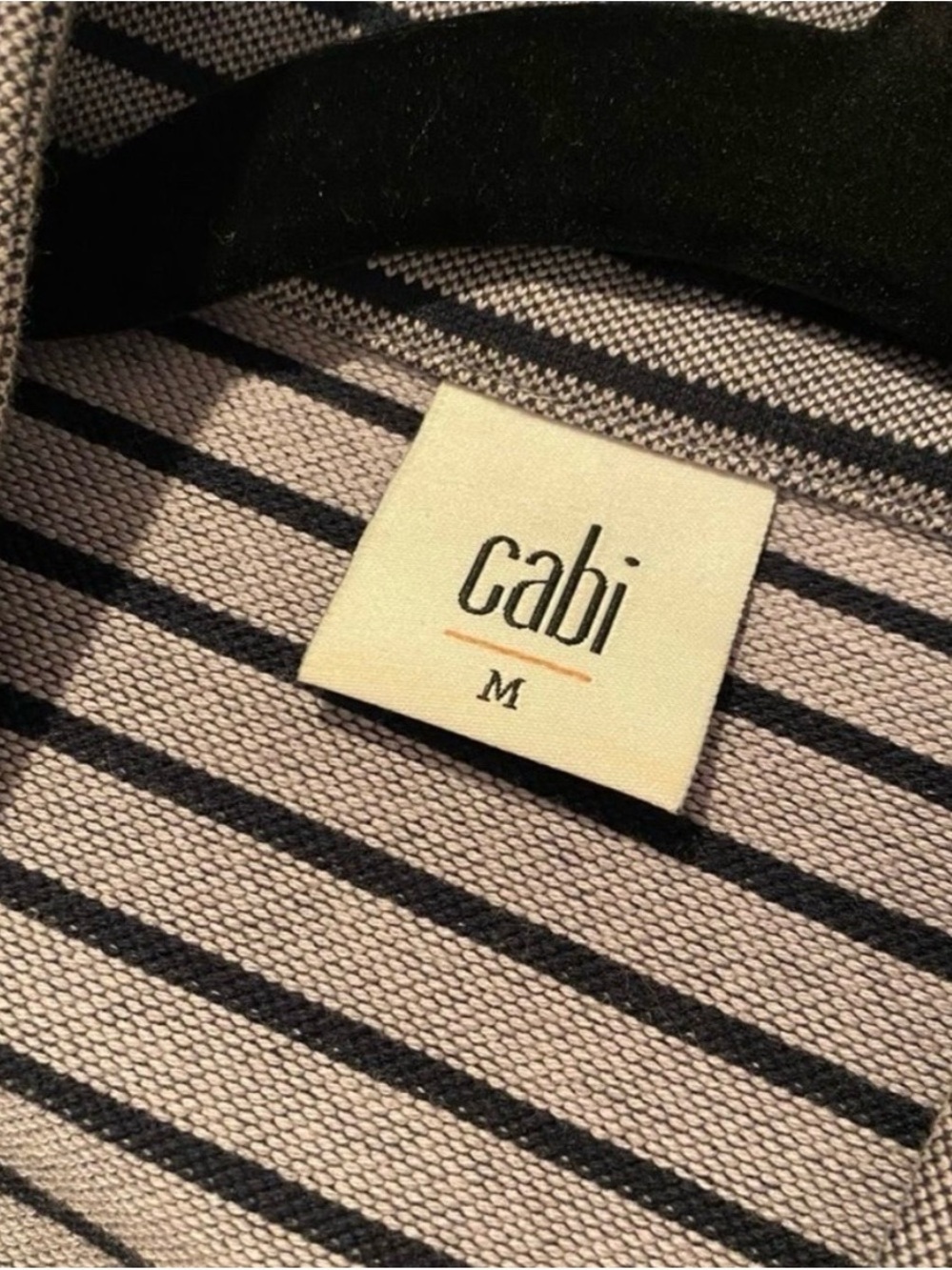 CAbi Gray & Black Striped Button-Front Jacket - Picture 8 of 9